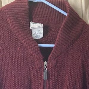 Maroon Zippered Sweater